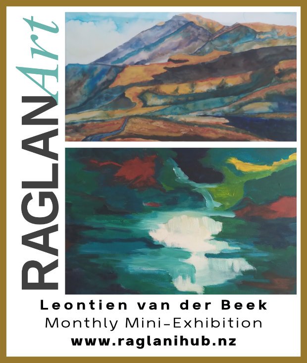 Art exhibition by Leontien van der Beek of Raglan, 2024